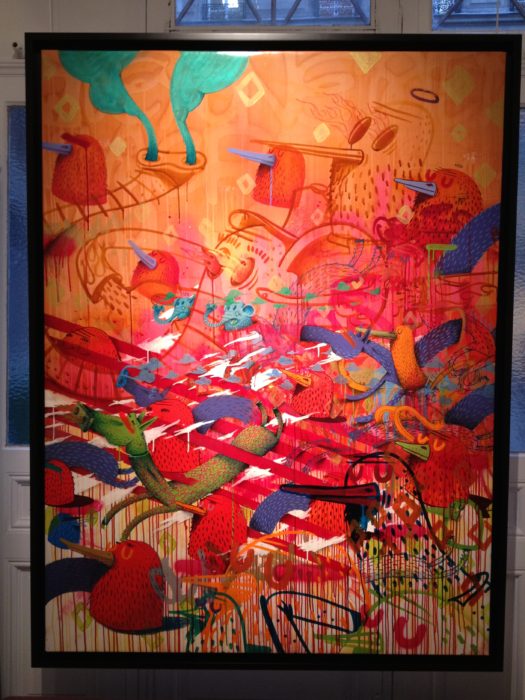 Toile Alexone Galerie LeFeuvre Exposition Alacrité