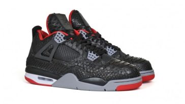 Air Jordan IV 4 Python Bred - JBF Custom