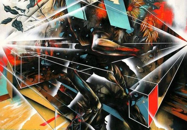 Dave Kinsey - Riot & Reason tehcniques mixtes sur toile 2011