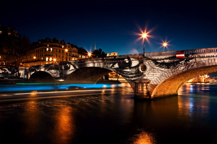 JR Lithographie - Bridge of Paris - Pont de Paris - 2009