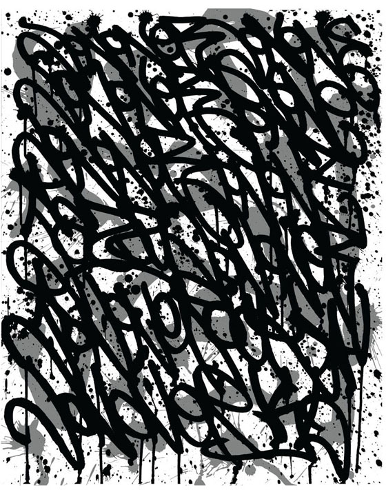 JonOne Exposition Solo Show J-Punk Serigraphie "Rocking da Iron Train" 2013