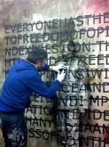 Performance Liu Bolin X Rero @ Blackslash Gallery - VALDAN©2012–2013