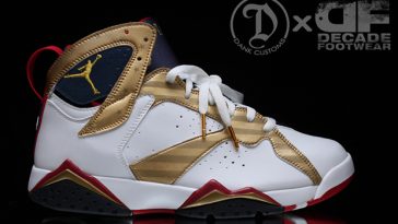 Air Jordan 7 Olympic Gold Medal Custom