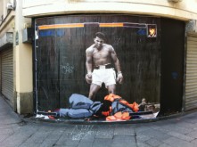 Street Artiste Combo Paris Rue Saint Denis Street Fighter Muhammad Ali