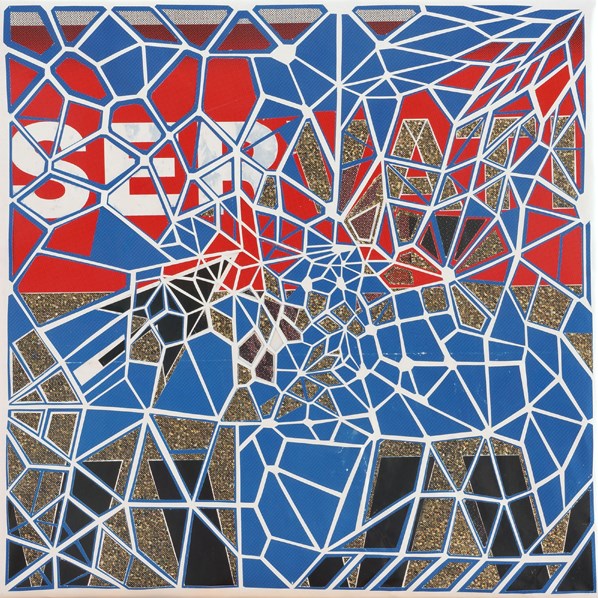 Thom Thom - sans reservation - affiches découpées et marouflées sur toile