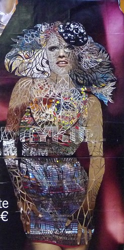 Thom Thom - sevres lecourbes - papier découpé sur toile