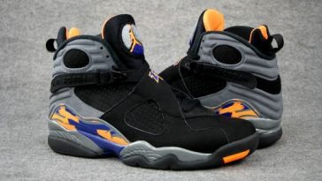 Air Jordan 8 Phoenix Suns Black-Citrus