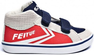 Feiyue Delta Velcro – Beige - Rouge
