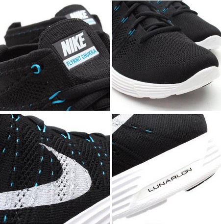 Nike Lunar Flyknit Chukka Black Style - Couleur 554969-031 -2013