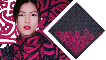 Louis Vuitton X eL Seed - Foulard Calligraphie Graffiti