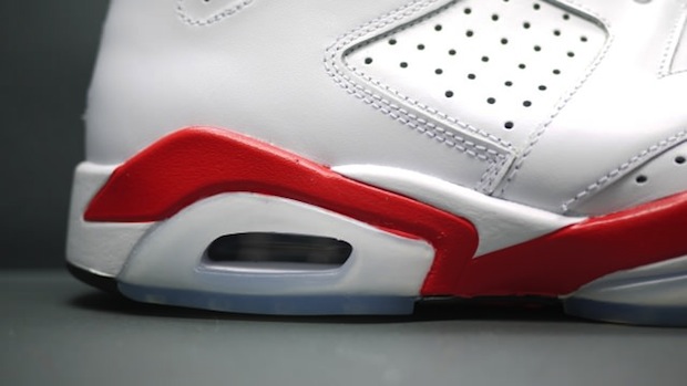 Air Jordan VI 6 White Infrared details 2014