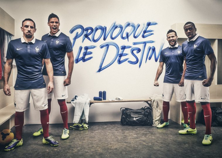Nike nouveau maillot de l'équipe de france 2014 provoque le destin