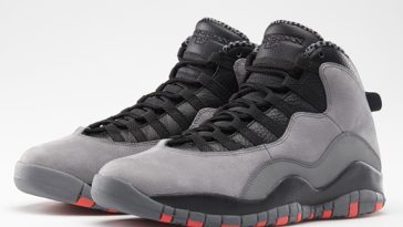 Basket Air Jordan 10 X Cool Grey / Infrared
