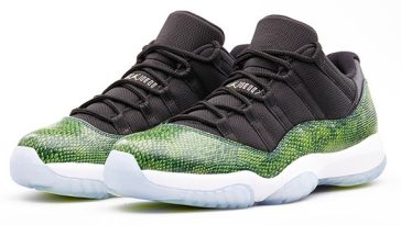 Air Jordan 11 retro Night Shade Green Snake
