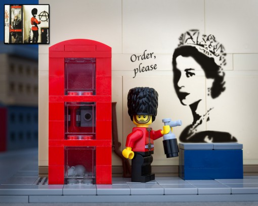 Banksy Order Please Anarchy Lego