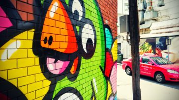 Oeuvre mural des Birdy Kids à Bangkok