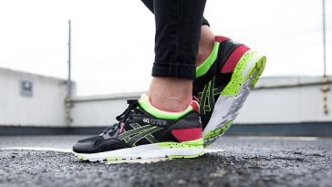 Asics Gel Lyte V 90s Pack Black Neon womens