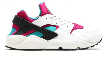 Nike-Air-Huarache-Emerald-Fushia