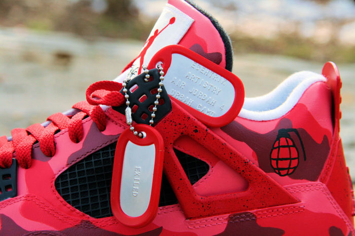 Air Jordan 4 Customisation by Ecentrik Artistry