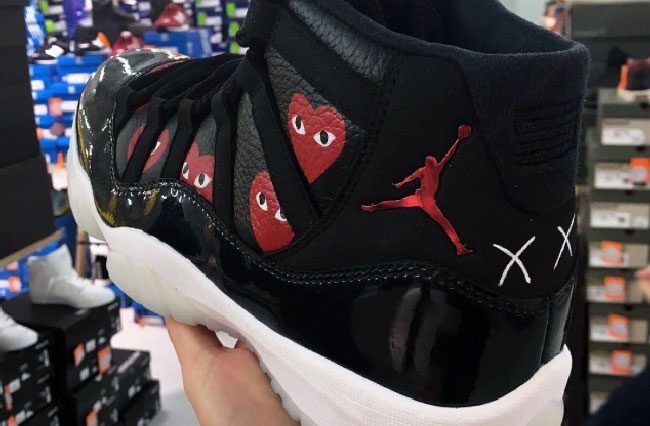 Sneakart Custom Sneakers Air Jordan 11 Comme Des Garcons