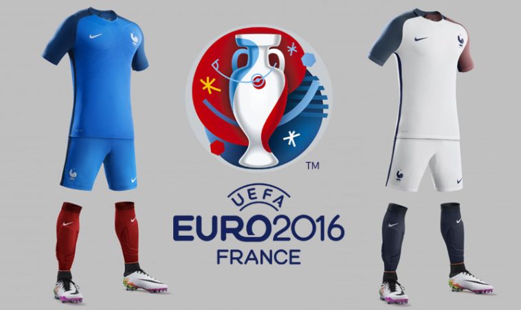 Photo des nouveaux Maillots de l'Equipe de France pour l'Euro-2016