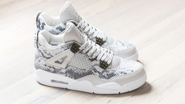 Air Jordan 4 Premium Snakeskin Light Bone