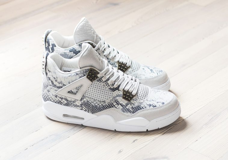 Air Jordan 4 Premium Snakeskin Light Bone