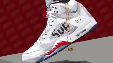 illustration-sneakers-air-jordan-v-supreme
