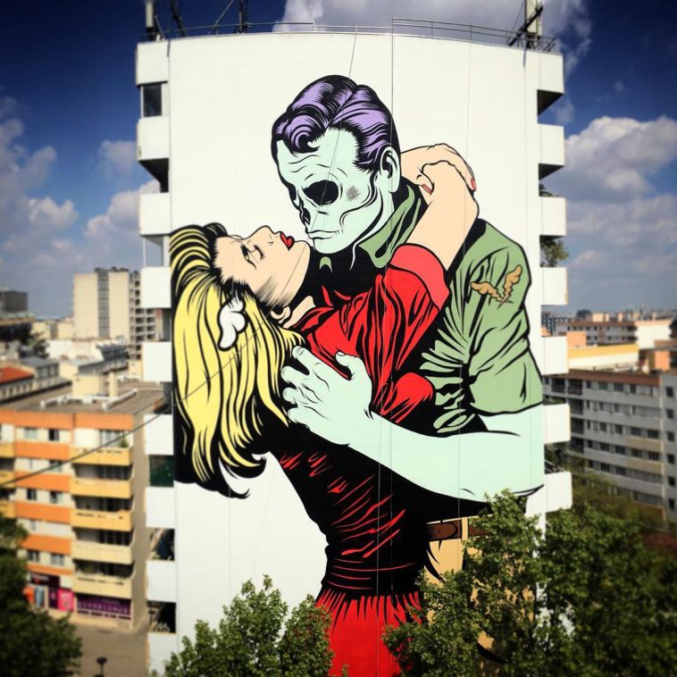 D FACE Fresque Street Art Paris 13