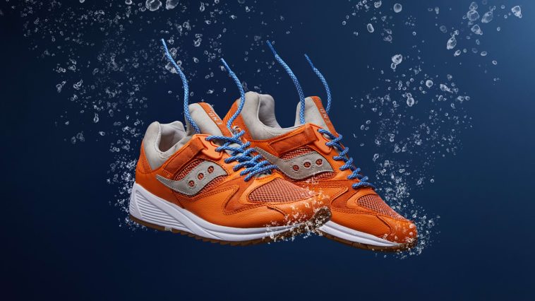 End x Saucony Grid 8500 Lobster