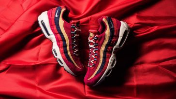 Nike Air Max 95 premium Red Crush Wheat Gold