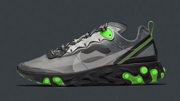 Sneakers NIke React Element 87 NEON