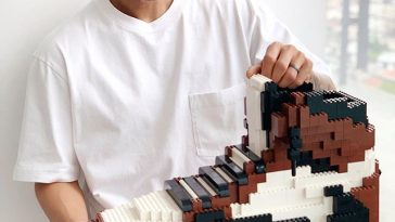 Lego Sneakers by Tom Yoo Air Jordan 1 Travis Scott