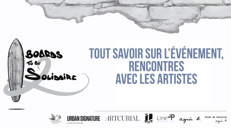 Vente Art Urbain Boards to be Solidaire - Street Art Secours Populaire