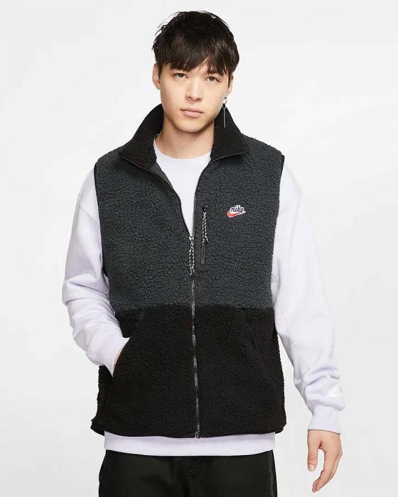 Veste-sans-manches-en-tissu-Fleece-sherpa-pour-Homme-Nike-Sportswear