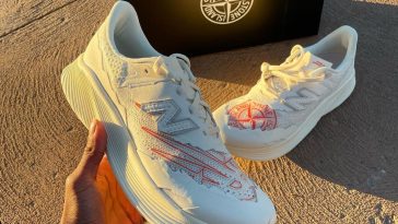 New Balance X Stone Island TDS MSRCELTD FuelCell RC Elite V2 Angora
