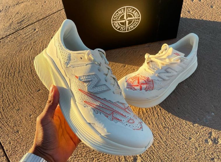 New Balance X Stone Island TDS MSRCELTD FuelCell RC Elite V2 Angora