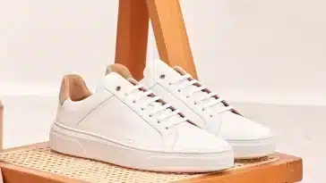 Sneakers en cuir homme