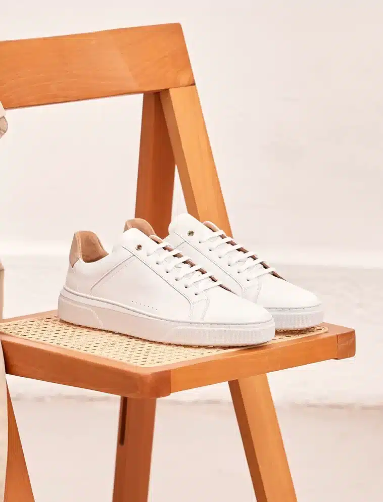 Sneakers en cuir homme