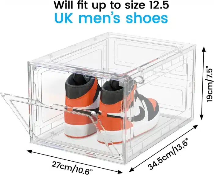 box sneakers transparente