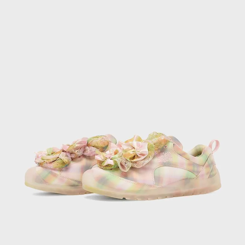 Baskets KEEN x Collina Strada Jasper Rocks en tissu à carreaux rose